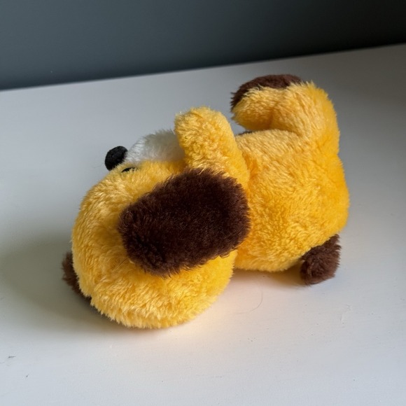 VERY RARE‎ Vintage RUSS BERRIE Butch Orange White Brown Spot PLUSH TOY 7in t22 - Picture 6 of 12